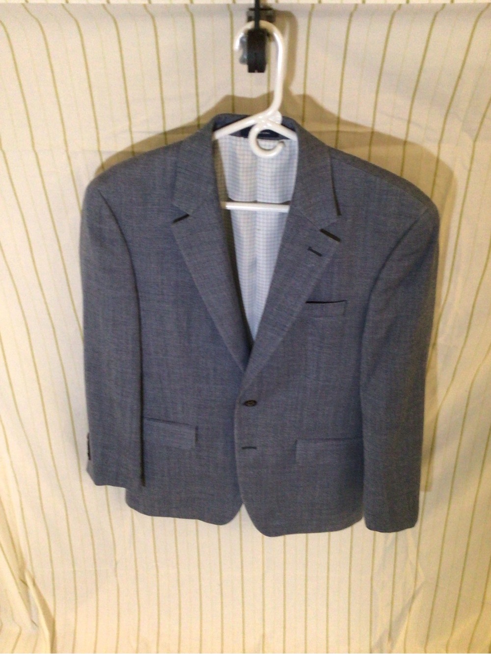 Ralph Lauren Men's Blue Gray Two-Button Sport Coat